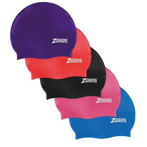 Zoggs - Silicone Swim Caps - Assorted Colours