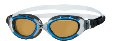 Zoggs - Predator Flex Polarized Ultra Goggle - Photochromatic - Regular Profile - Blue/Black/Reactor