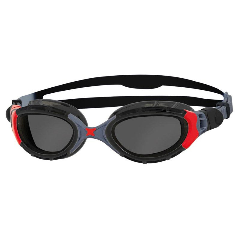 Zoggs - Predator Flex Polarized Ultra Goggle - Smaller Fit - Black/Red