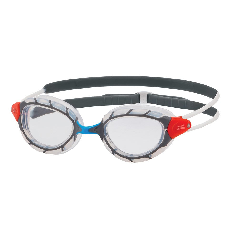 Zoggs - Predator Goggle - Regular Fit - Clear Lens - Clear Grey/ Clear