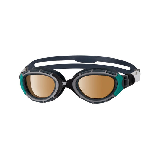 Zoggs - Predator Flex Polarized Ultra Regular Fit Goggles - Black Green/ Polarized Copper