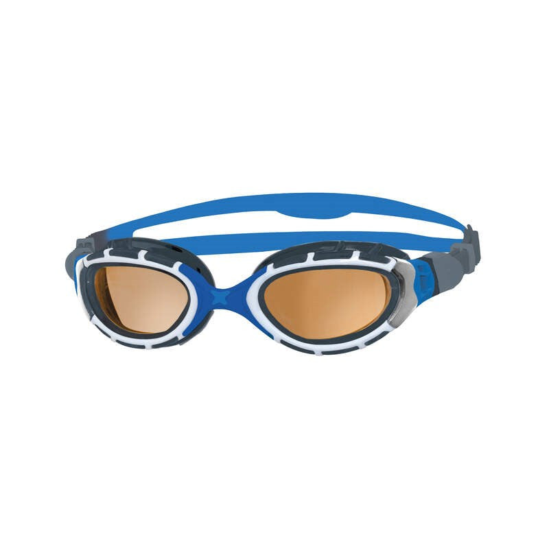 Zoggs - Predator Flex Polarized Ultra Goggle - Regular Fit - Blue Grey/ Polarized Copper