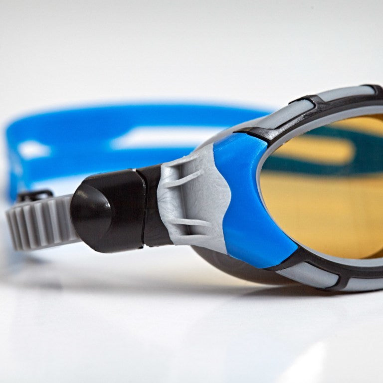 Zoggs - Predator Flex Polarized Ultra Goggle - Regular Fit - Silver Blue/Polarized Copper