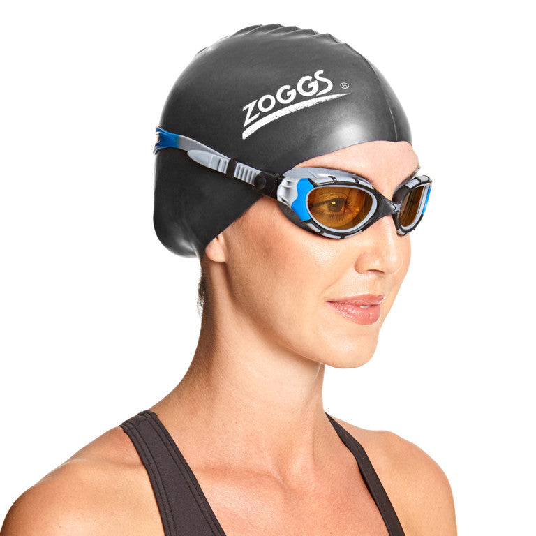 Zoggs - Predator Flex Polarized Ultra Goggle - Regular Fit - Silver Blue/Polarized Copper