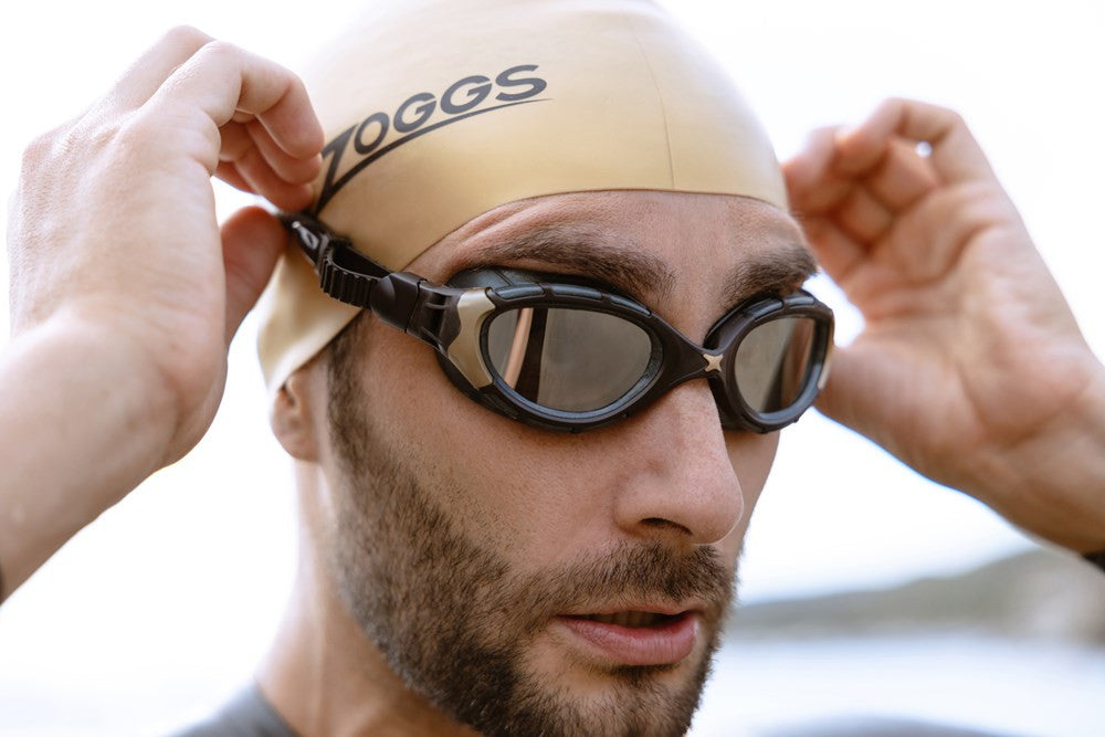 Zoggs - Predator Flex Titanium Reactor Regular Fit Goggles - Black Gold/ Reactor Titanium