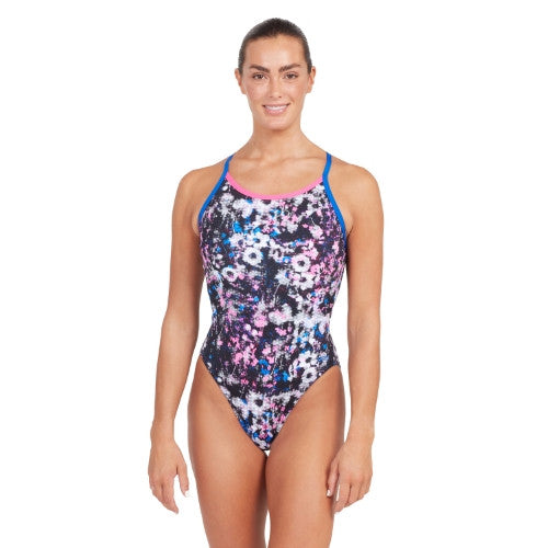 Zoggs - Womens - Sprintback One Piece - Flowerbox