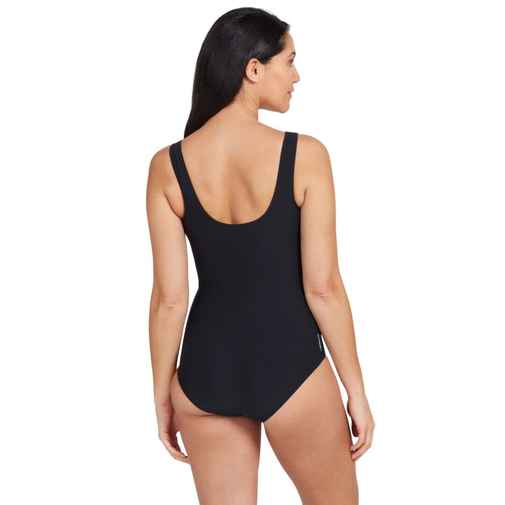 Zoggs - Womens - Macmasters Scoopback One Piece - Black/Multi