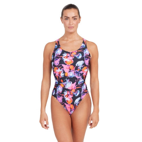 Zoggs - Womens - Actionback One Piece - Sea Flowers