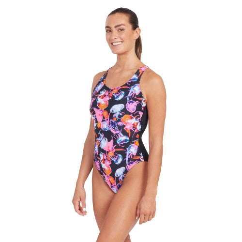 Zoggs - Womens - Actionback One Piece - Sea Flowers