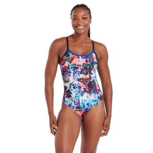 Zoggs - Womens - Strikeback One Piece - Liquid Lava