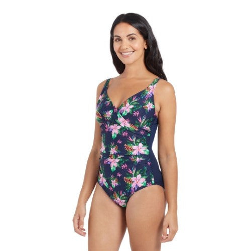 Zoggs - Womens - Mystery Classic Back One Piece - Orchid Daze