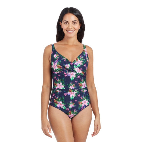 Zoggs - Womens - Mystery Classic Back One Piece - Orchid Daze