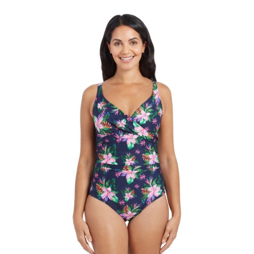 Zoggs - Womens - Mystery Classic Back One Piece - Orchid Daze