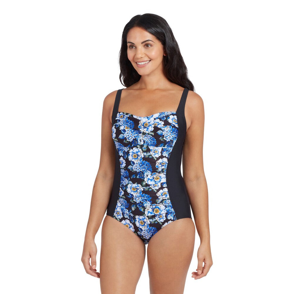 Zoggs - Womens - Ruched Front One Piece - Spring Blossom