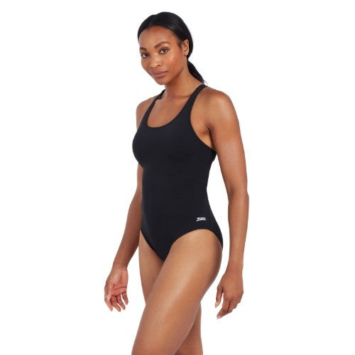 Zoggs - Womens - Cottesloe Powerback One Piece  - Black