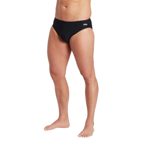 Zoggs - Mens - Etch Racer Brief - Black