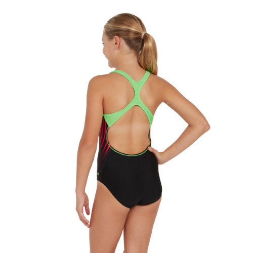 Zoggs - Girls - Rowleeback One Piece - Neon Vibe