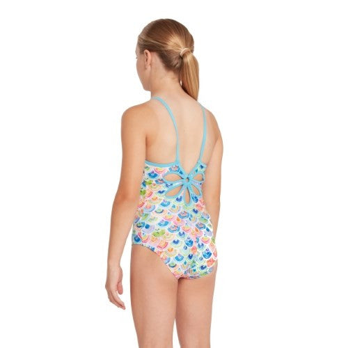 Zoggs - Girls - Yaroomba Floral One Piece - Sea Scale