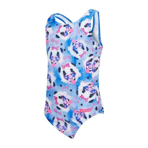 Zoggs - Toddler Girls - Actionback Kids One Piece - Party Panda