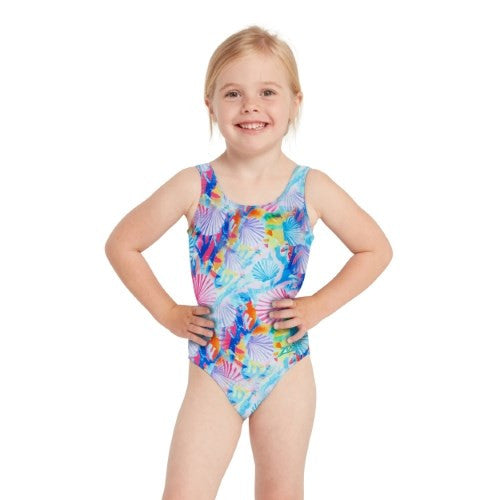 Zoggs - Toddler Girls - Scoopback One Piece - Crazy Clams