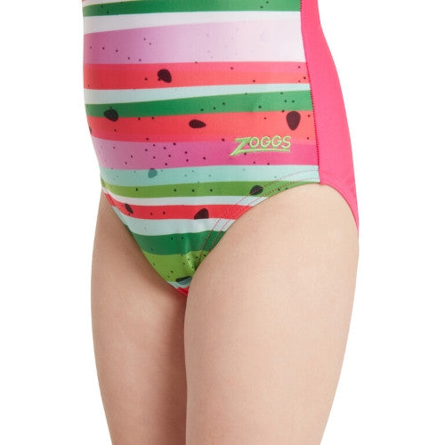 Zoggs - Toddler Girls - Tex Back One Piece - Melon Smile