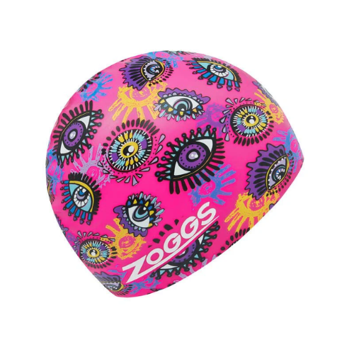 Zoggs - Silicone Printed Swim Cap - Look Inside Magenta