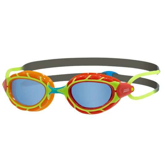 Zoggs - Predator Junior Goggle - Orange/Red - Grey/Green - Tint