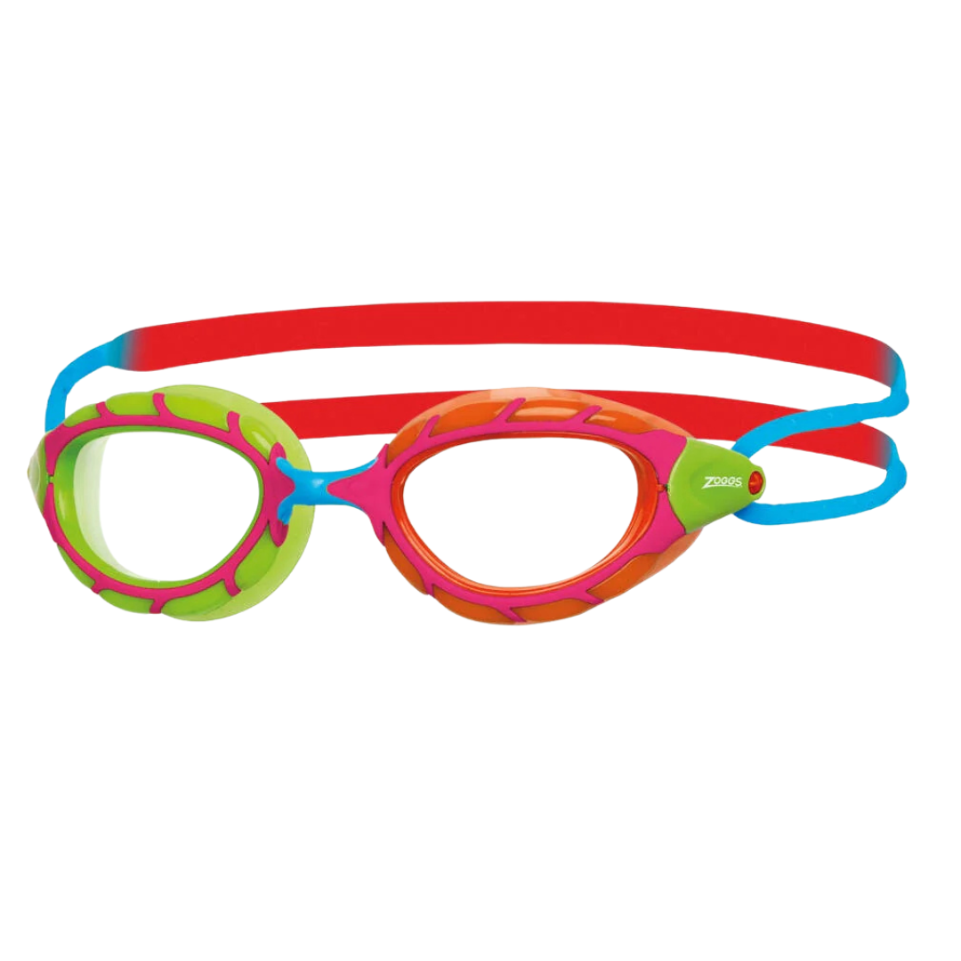 Zoggs - Predator Junior Goggle - Red Orange Clear