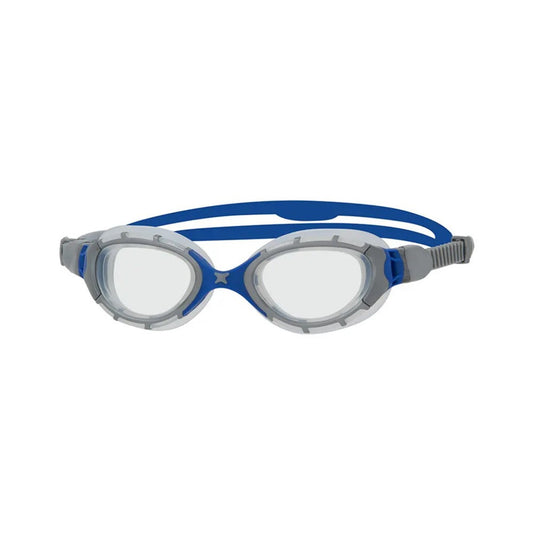 Zoggs - Predator Flex Regular Fit Goggle - Grey Blue Frame Clear Lens